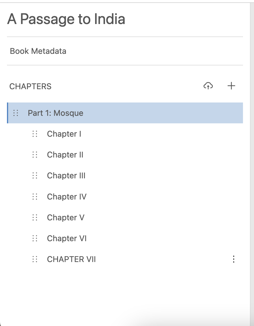 group chapters in part